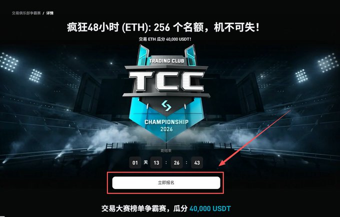 The image shows an advertisement for a trading event called "ETH/48-hour Lightning Trading Race" that takes place over 48 hours, with a total reward of 40,000 USDT (United States Dollars). The text indicates that this event is open to everyone and is suitable for big players with large capital amounts. The post also mentions the participation of a few people in the event.