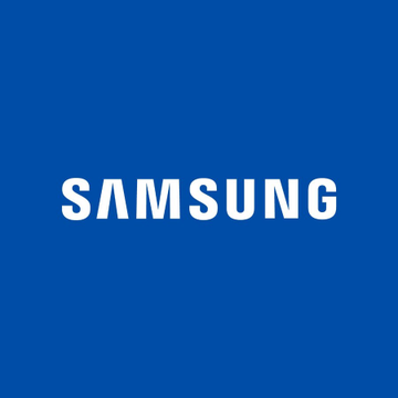 The image shows a blue background that prominently displays the word "SAMSUNG" written in large white letters. Below this text, there are smaller pieces of information about a company known as Singpaore. Specifically, it's mentioned that Samsung has agreed to acquire 4% stake in Upbit operator and will also have an executive officer on board. Another detail provided is that the CEO of the Singpaore lender has been charged over Terra statements, implying a possible connection with crypto or cryptocurrency news. The rest of the text appears to be in smaller font sizes as this information fills up space below the large "SAMSUNG" words.