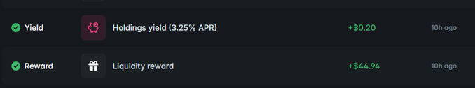 The image shows a screenshot of a user's trading account, specifically detailing their yield and liquidity reward information. The text below provides details about the current position of the investment, which is 0.97% of the total LP rewards with a rank of #1452. There are also other posts showing different ways to invest in Polymarket, with varying levels of risk or reward. The overall content of the screenshot highlights the simplicity and straightforwardness of investing through the platform's features.