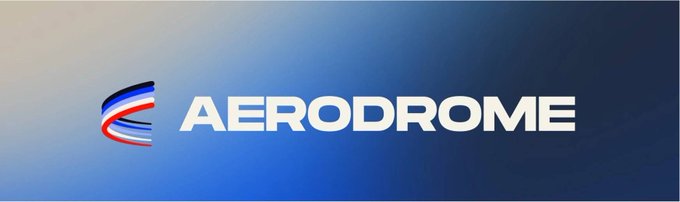 A logo graphic featuring a stylized flag-like emblem in red, white, and blue next to the word 'AERODROME' displayed against a gradient blue background.