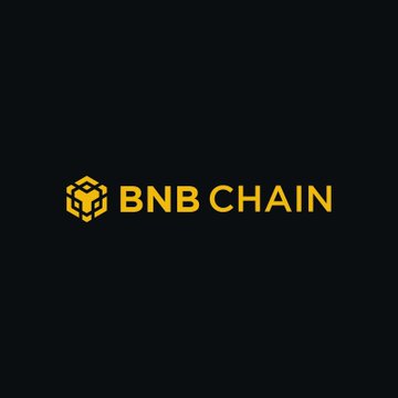 The image displays the BNB Chain logo, featuring a geometric cube icon in yellow alongside the text "BNB CHAIN" on a black background. This branding visually represents the blockchain project referenced in the post, which announces plans for a new high-performance layer 1 network targeting 100K+ TPS.