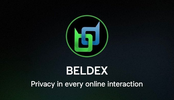 The BELDEX logo appears above the slogan “Privacy in every online interaction” on a dark background.