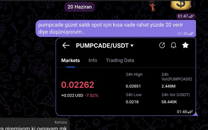 The image shows an email conversation between a person and someone from Pumpcade, discussing their views of a chart. The person is sharing opinions about the chart's content. In this case, the chart appears to be related to cryptocurrency markets or bitcoin prices, as it was discussed in relation to pumpcade.usdt trading data on a trading app. The image also contains some symbols like #pumpcadere for Pumpcade and @sezorock with its associated quote, which further emphasize the connection between this conversation and the market they are discussing.
