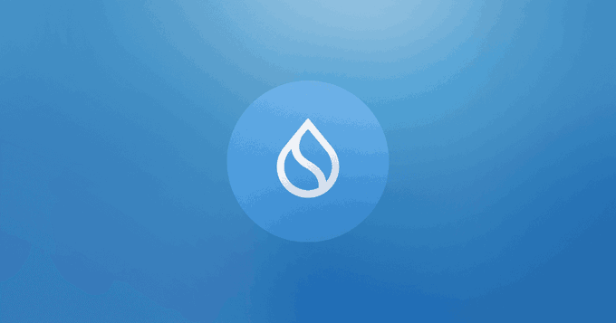 The image features a blue background with a white circle containing an "S" inside of it, surrounded by a gray border. The text "The SUI Foundation has located the issues which caused the network to halt three times this week" is written below the circle and in front of it.