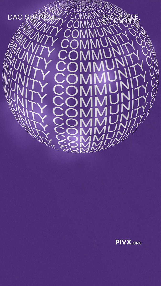 The image features a purple globe with white text that says "community" written out multiple times, including "code can be copied." The background of the image is purple, which complements the purple globe. There are no other objects or texts present in the image.