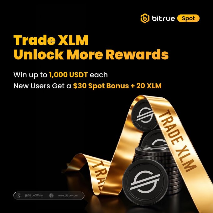 The image presents an advertisement for Trading XLM that emphasizes the potential of trading digital assets, such as Bitcoin XLM, for financial gain. The text instructs users to "Stack" by depositing up to $100 into a trading account to take advantage of new users and their accumulated $30 bonus. The ad also highlights that the current maximum number of users is 400. It seems like a promotional offer designed to attract people who may have an interest in Bitcoin XLM or wish to invest in digital assets for potential future profits.
