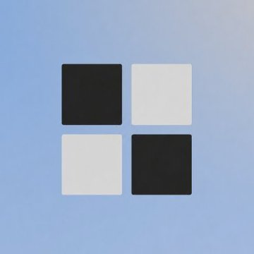 A minimalist logo featuring four squares arranged in a checkerboard pattern (two black, two white) on a light blue background, serving as the visual branding for TheIndexFi, the RWA (Real World Asset) trading platform highlighted in the post for launching with up to 50x leverage on Robinhood Chain.