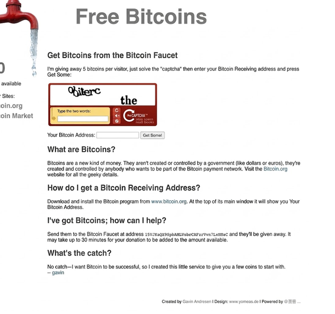 The image shows an advertisement for Bitcoins, which is displayed on a website. The text on the page explains that one can claim five Bitcoins from faucets or websites offering them for free. This information is presented in a clear and concise manner, with the focus being on the potential value of these Bitcoins rather than any other details about the site itself.