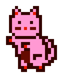 A pixel art image of a pink MoonCat standing upright, representing the digital collectible MoonCat #17360 that was adopted on the blockchain for 0.15 ETH ($287.03), with transaction hash 0xed13485f804872a782eaa995ae6d3d21c57c7bad25d0eece2709e64501f175af.