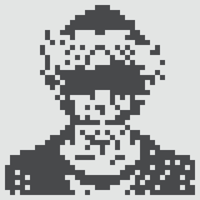 A pixelated grayscale portrait of a hooded character with a distressed, glitchy appearance, corresponding to "Normie #2065," a NFT purchased for 0.340 ETH on OpenSea.