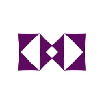 A purple geometric logo sits centered on a white background, made of mirrored block shapes surrounding a small central diamond. It accompanies a post announcing Rome Protocol’s launch on Solana, connecting EVM apps to Solana markets and introducing the $ROME gas token.