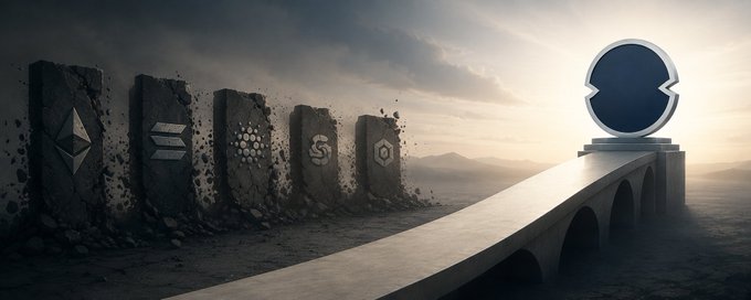The image features a large stone structure with five different symbols, including an "E" and a "S", arranged in a row. The structure appears to be made of stone or concrete blocks, possibly resembling a monument or a building. The background is a dark gray color, which contrasts with the stone structure and makes it stand out.