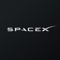 The SpaceX logo is displayed against a black background, shown in connection with a post about ticker $SPCX being down 30%, though the logo itself does not contain any text or numbers related to the dip or share supply discussed.