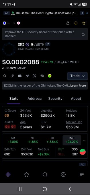 The image shows a cell phone screen displaying a page from an online marketplace that has a chart indicating stock prices, user activity, and trading volume for Bitcoin. The phone's content suggests that someone might be interested in buying Bitcoins or monitoring their value changes throughout the day as indicated by the chart displayed on the device.