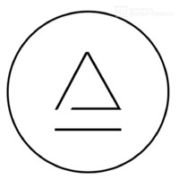 A circle contains a triangle resembling a prism from a 3D perspective, with a horizontal line beneath it, possibly representing an "alert" or "caution" symbol. The image likely serves as a visual warning icon accompanying the news about the FTX bankruptcy estate and Alameda transferring a significant amount of ETH for an apparent sale.