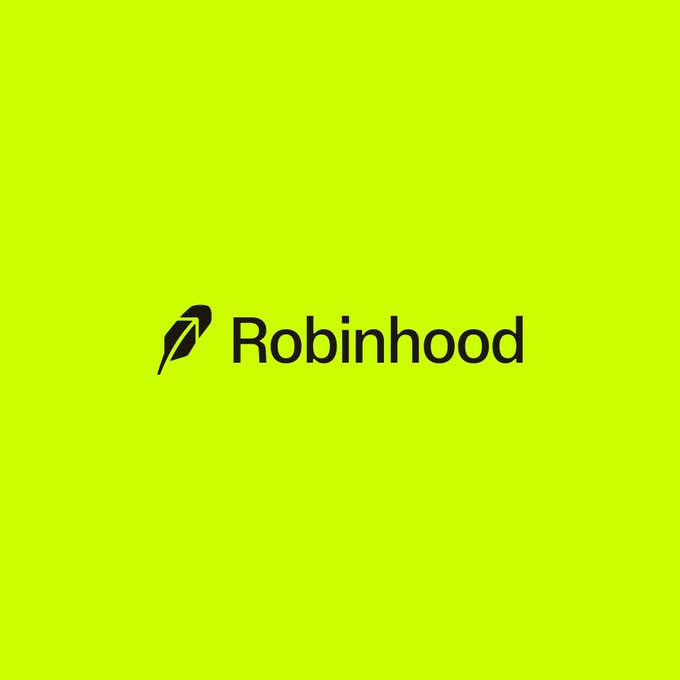The image displays the Robinhood logo and name on a bright green background. The brand is referenced in the accompanying post as Citizens analysts expect Robinhood to swiftly adapt its tokenized equity offering to the SEC's new US framework, citing strong offshore traction and its Robinhood Chain.