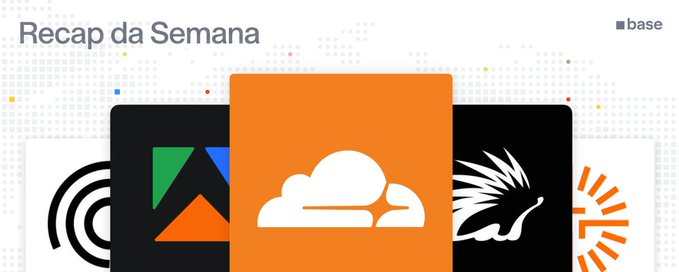A 'Recap da Semana' (Week Recap) graphic featuring several app icons including what appears to be Kamui, Aseprite, Creative Cloud, Affinity Designer, and Aseprite logos.
