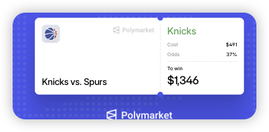 The image features a blue square with white text that reads "Knicks vs. Sparrows" along with some numbers, possibly representing the cost of tickets or other statistics related to the game. The background color of the image is black, which contrasts with the white text and makes it stand out.
