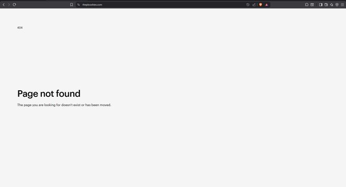 A screenshot of a 404 'Page not found' error on the website thegioihon.com.