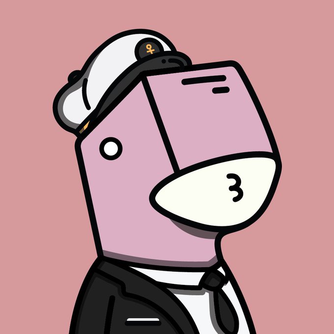 A cartoon illustration depicts a pink, box-shaped character wearing a sailor's hat with an anchor emblem and a dark uniform with a necktie.