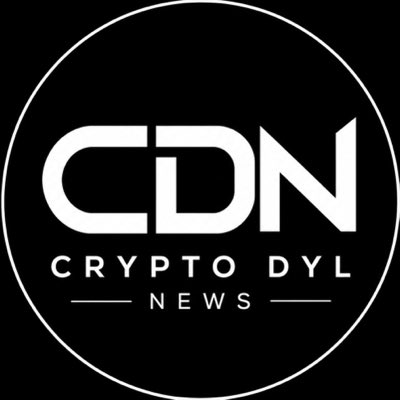 A black circular logo for 'CDN CRYPTO DYL NEWS' displayed in white text and design.