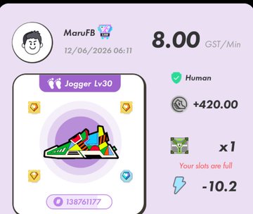 The image shows a post that includes some information about an app or game being played by a person named Maru FB, which has been updated. The main focus of the post appears to be on a new "Super Walk" feature within the app. The post also mentions steps taken, calories burned, and other details related to the progress in the game or activity. It seems to be a friendly update meant for sharing with friends about Maru FB's achievements and experiences.