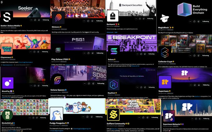 The image shows a grid of twelve different social media platforms, each with their own unique designs and logos. The platforms include Twitter, Instagram, Facebook, LinkedIn, Pinterest, Flickr, and others. The posts are arranged in a grid format, making it easy for users to compare and contrast the various platforms side by side.