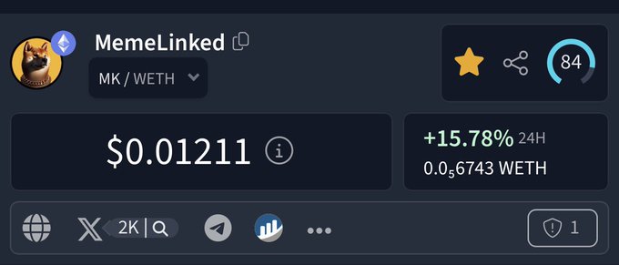 The image shows a screenshot of a social media platform, where a user has posted about a $ MK investment opportunity. The post includes details such as the amount invested, the expected return, and the current value of the investment. The post also mentions that the user is interested in other people's opinions on this particular investment opportunity.