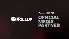 A dark banner with red lighting displays the TechCrunch logo and text reading 'The TechCrunch Rollup' and 'Convene NEW YORK OFFICIAL MEDIA PARTNER'.