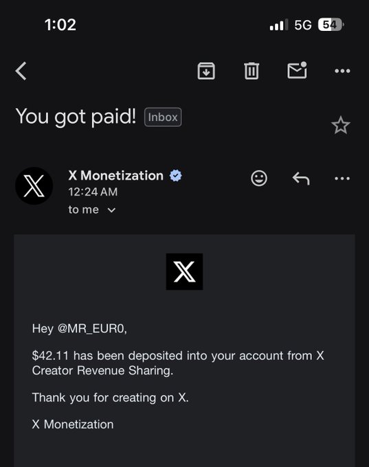 The image shows a black email message with white text, which appears to be from an online payment service provider like PayPal or Ebay. It contains information about a transaction that has been completed for $42. The message also includes a link to a website where users can create accounts and make payments.