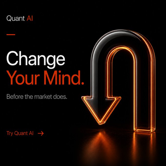 The image features an arrow pointing towards the bottom right corner of the screen with the text "Change Your Mind." The arrow is glowing orange, which stands out against the black background. This design choice suggests that the image is meant to grab attention and convey a message about the importance of changing one's mindset in today's fast-paced world.

The post also mentions that the market does not care about what people think or how they feel. This statement emphasizes the idea that focusing on personal growth, learning, and adapting to change are crucial for success in an ever-evolving environment. The image of the glowing arrow serves as a visual reminder of this message.