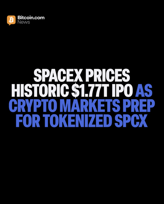 The image features a news-related advertisement about SpaceX's IPO, which has been priced at $135 per share, offering a historical $1.77T valuation of the company. However, Nasdaq initially refused to fast-track the inclusion of SPCX in their listing. Consequently, Hyperliquid and tokenized SPCX launched on Solana today, with the Crypto market already pricing in 30% pop on them. The post provides information about this new development, focusing on what it means for tokenized SPCX and cryptocurrency markets.