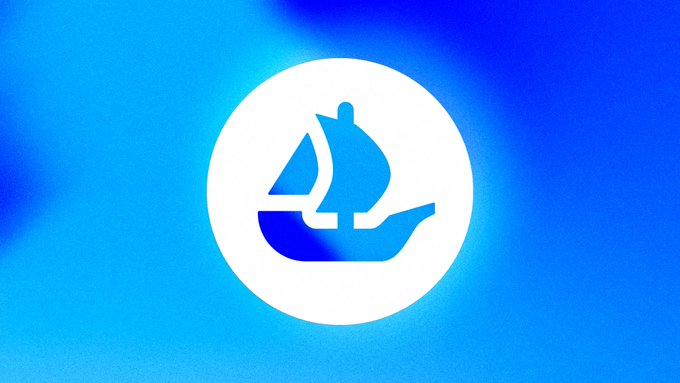 A simple white icon of a sailboat on a blue gradient background.