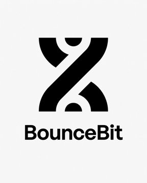 The image shows the BounceBit logo, featuring a stylized black "X" or hourglass-like geometric design above the "BounceBit" wordmark, which accompanies news about the project's decision to shut down its Layer 1 blockchain and migrate to BNB Chain after a $3M exploit.
