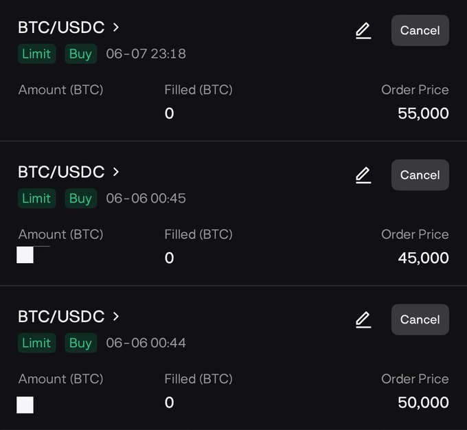 The image displays a screenshot of a Bitcoin trading platform showing three options available for buying Bitcoins, represented by different text colors such as white, green, and red. The current price shown in green indicates that one can buy Bitcoins at this time with a price of 50,000 per Bitcoin. A button is visible to adjust the order price and confirm the purchase. There are also details about selling Bitcoins, including information on how much they are for sale and an option to sell them as well. Overall, it appears to be a trading platform focused on buying and selling Bitcoin.