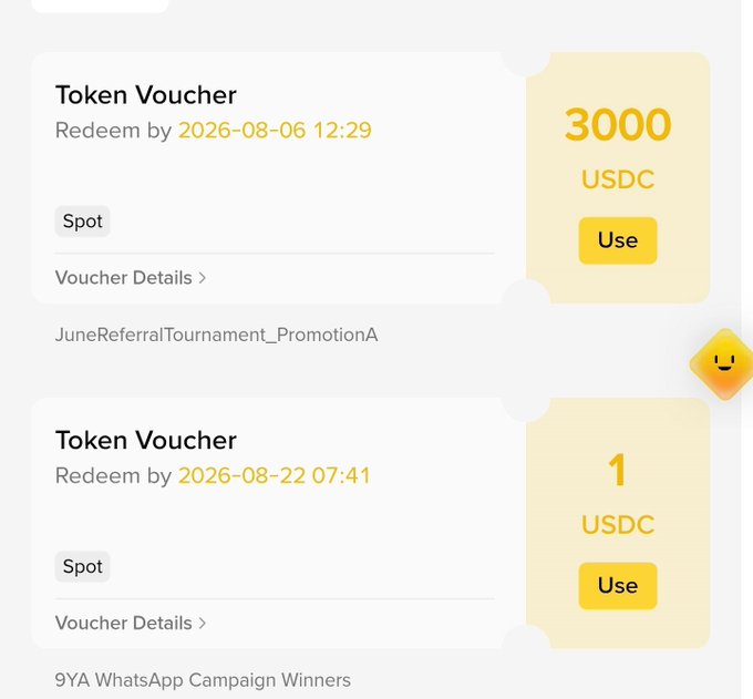 The image shows a Binance token voucher for 3000 USDC, earned from the "JuneReferralTournament_PromotionA", validating the recipient's Top 3 finish.