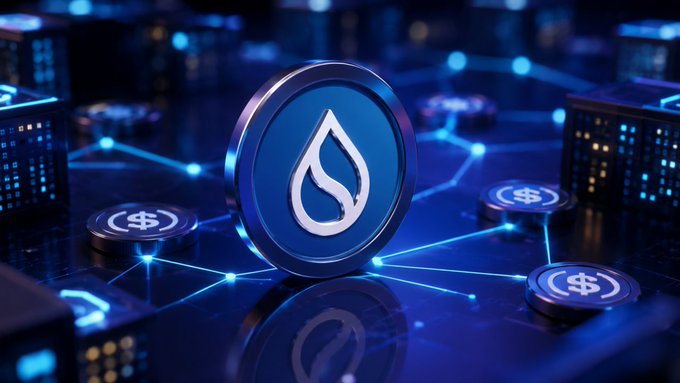 The image features a blue coin with a white "S" logo sitting on top of a black surface surrounded by other coins. The text in the image suggests that this coin could be related to a new stablecoin called Sui's gasless stablecoin, which is designed for faster and more efficient transactions without requiring users to hold physical tokens or cash. This feature may accelerate the mainstream adoption of stablecoins as it eliminates the need for users to carry around physical currency while making payments. The image also includes a link to a post that discusses this new stablecoin, indicating its potential impact on the cryptocurrency market.