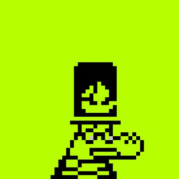 A pixelated black croc character wearing a hood and holding what appears to be a Robinhood-style card is displayed on a bright green background, serving as promotional artwork for "The Hood" NFT collection's launch on OpenSea.