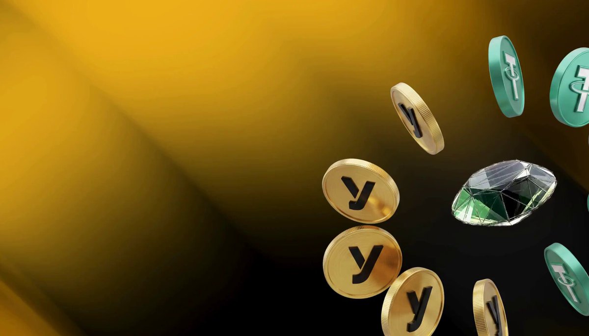 The image features a large number of gold coins scattered throughout the frame against a black background. The coins are floating in mid-air, creating an illusion that they are falling or being tossed around. The text "The @YellowProHQ Diamond Hands Sprint is getting intense Highest spot volume wins, and the leaderboard is moving every minute Right now: #32 / #72 / #73 / #74 / #75 / #76" can be seen in the image as well. This information suggests that there might be a competition or event involving these coins, possibly related to cryptocurrency trading or investing. The floating gold coins and the text provide context about the situation depicted in the image.
