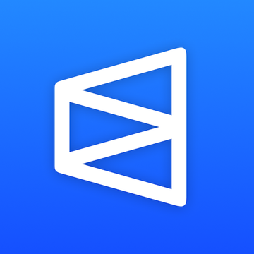 The image shows the Polymarket logo, a stylized white "P" formed by geometric triangle shapes on a blue gradient background. The caption connects to the post by identifying the brand at the center of the WSJ report about fake creators and spoofed domains like "poiymarket[.]com" impersonating the real Polymarket platform.