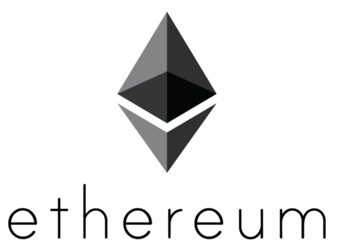 The Ethereum logo featuring the diamond-shaped emblem above the word 'ethereum' in lowercase text.