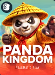 Cover art for 'PANDA KINGDOM' by PRISMATIC BEAT, featuring a cartoon panda in traditional Asian attire.