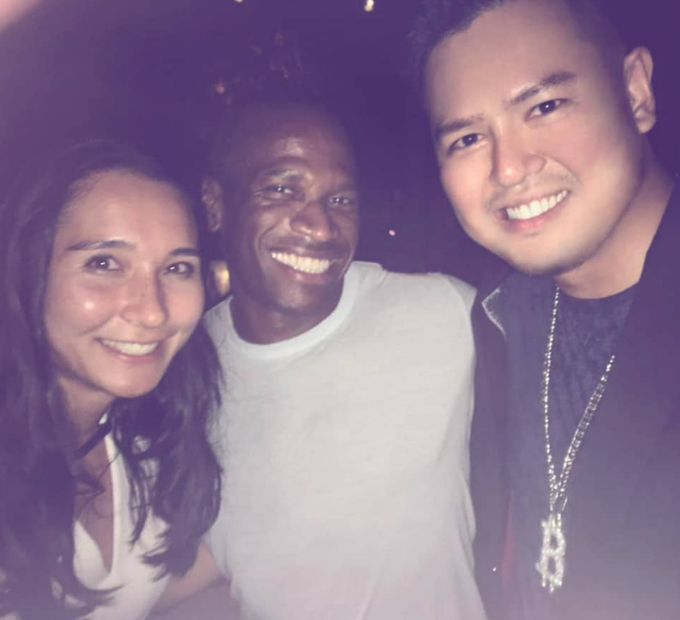 Three people smile together for a casual photo—appearing to be Arthur Hayes (center) alongside a woman and another man—likely taken during BitMEX's heyday, as the accompanying post celebrates the exchange's legacy and its founders' pioneering role in crypto trading.