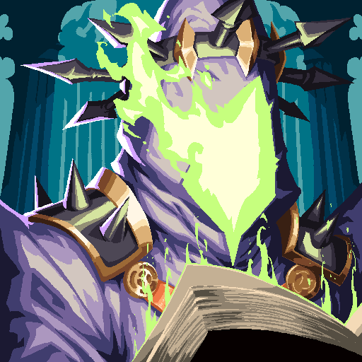 The image features an illustration of a character with a green face, wearing a purple robe and holding a shield. The character appears to be a wizard or a powerful figure from a fantasy world. The background shows a forest filled with trees, adding depth to the scene. The caption at the bottom of the image reads: "Iron Lord #67 has just been claimed in presale by @Spoozy Solana native, construction lead, and a collector who understands the value of finding the right circle He joins Iron Allies to make ETH his new home base for networking and collabs A worthy addition to our ranks".
