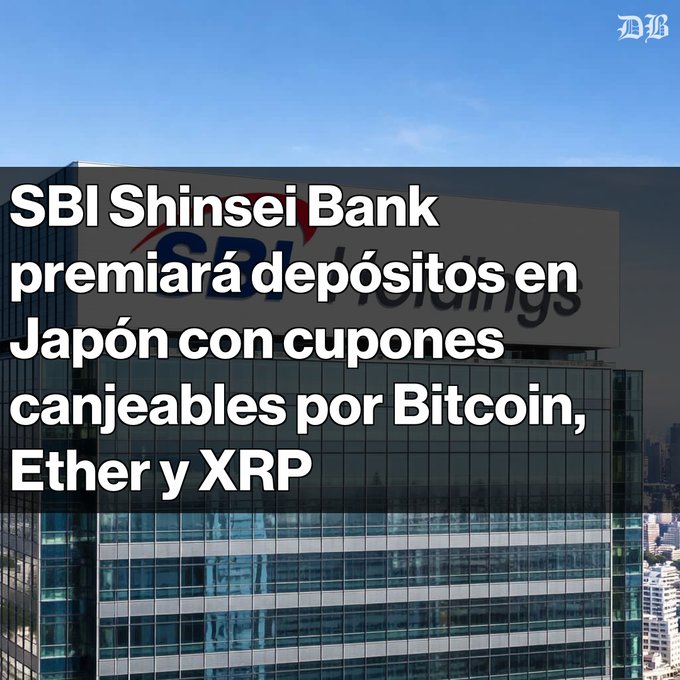 The image shows an advertisement for SBI Shinsei Bank, which promotes Bitcoin as a means of payment. The bank has created a new system that allows users to pay with Bitcoin instead of traditional currency. This innovative approach aims to attract customers who are interested in cryptocurrency and digital payments.
