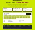 A yellow-themed webpage header with the text 'Hold and Stake the best' above a partially visible signup form with input fields and buttons.