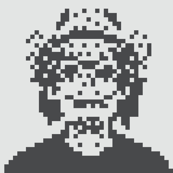 A pixelated black-and-white portrait of a head with glasses and an open mouth, associated with Normie #8665, an NFT purchased for 0.324 ETH from basileus.eth.