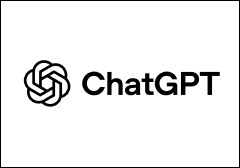 The black and white ChatGPT logo, featuring the distinctive interlocking flower-like symbol next to the word 'ChatGPT' on a plain white background.