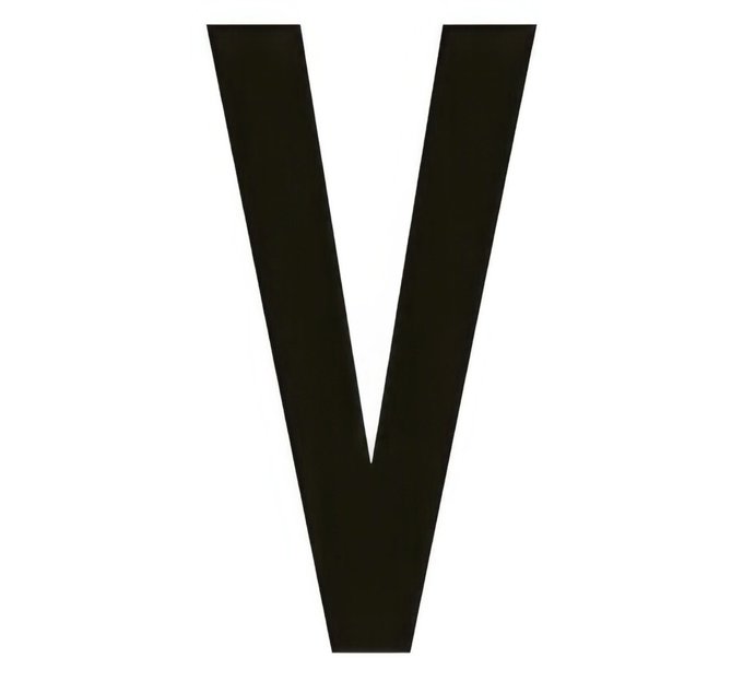 The image is a simple black and white picture that features the letter "V", which appears to be floating in the air, giving the impression of it being a balloon. It's positioned against a plain background. The caption beneath the image reads "Bitcoin price forecast:". Although there is no direct connection between the "V" symbol and Bitcoin prices, both elements share the common theme of representing something essential or significant, whether it's an important letter in communication or market trends related to cryptocurrency.