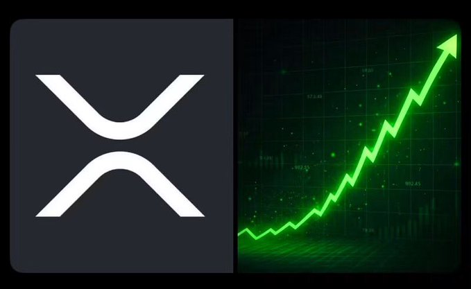 A split image showing the white 'X' (formerly Twitter) logo on a dark background next to a green stock chart showing an upward growth trend.